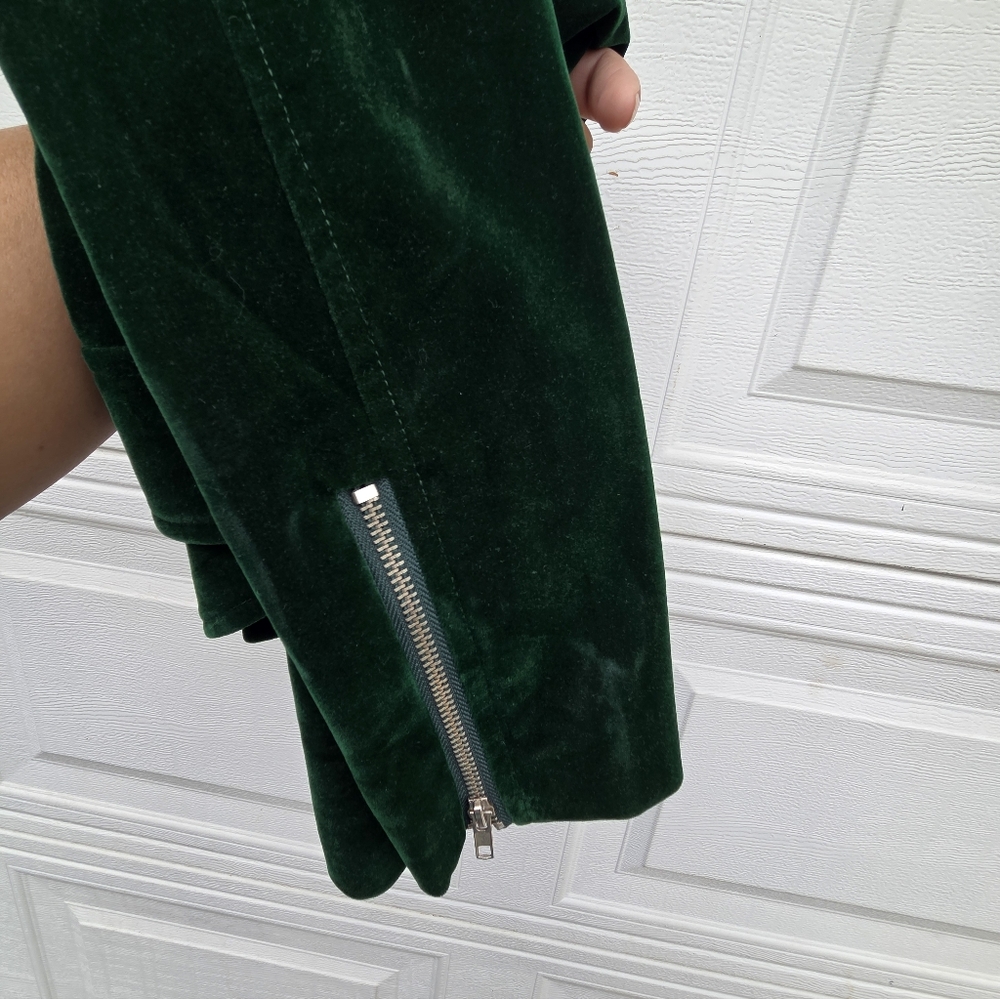 Lulu's Green Velvet Women's Jacket - Picture 7 of 7